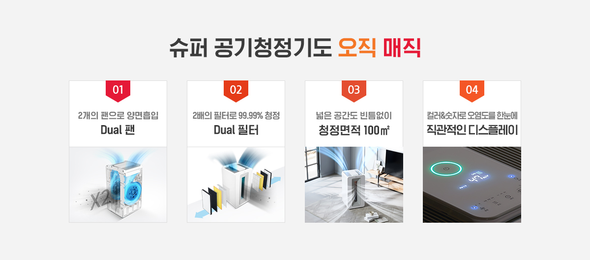 SK매직 슈퍼 공기청정기 82㎡(30평) 제품 상세정보 1